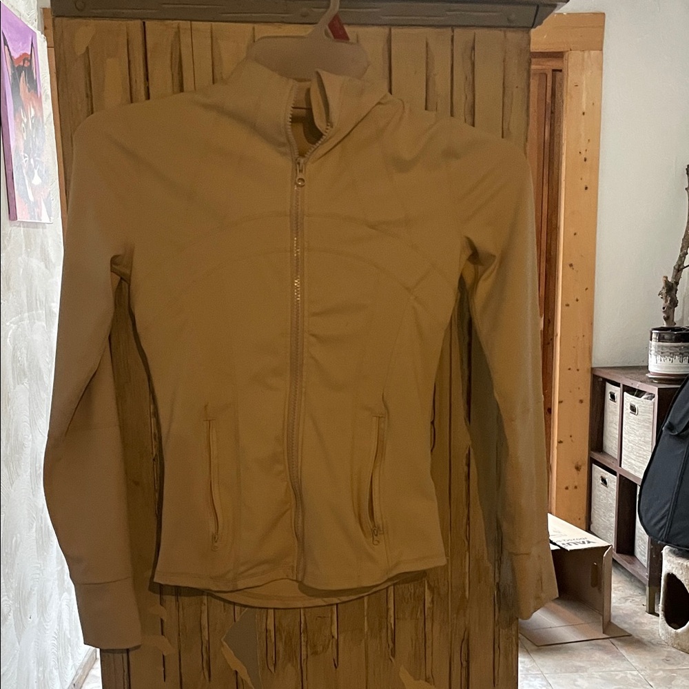 Cream Zip-Up Jacket